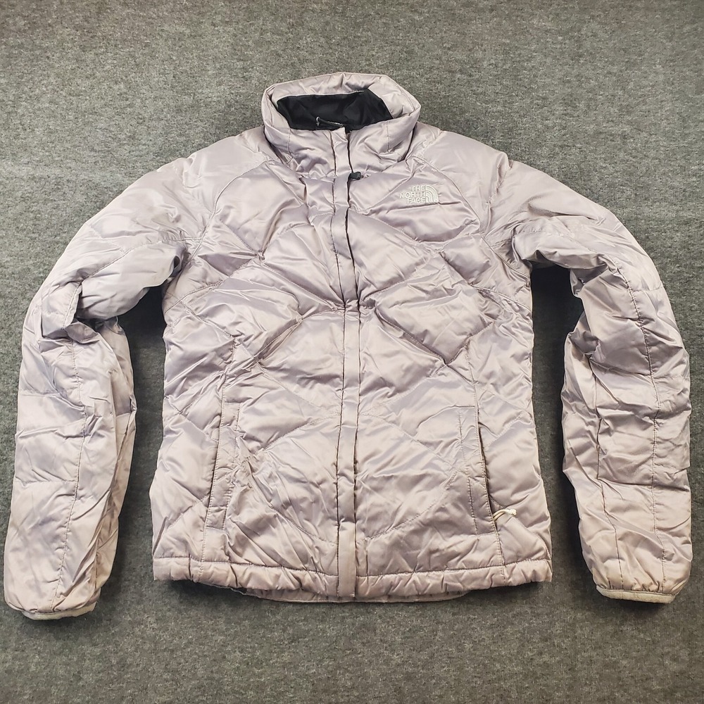 The‎ North Face Jacket Womens Small Silver Puffy Puffer 550 Fill Goose Down Warm